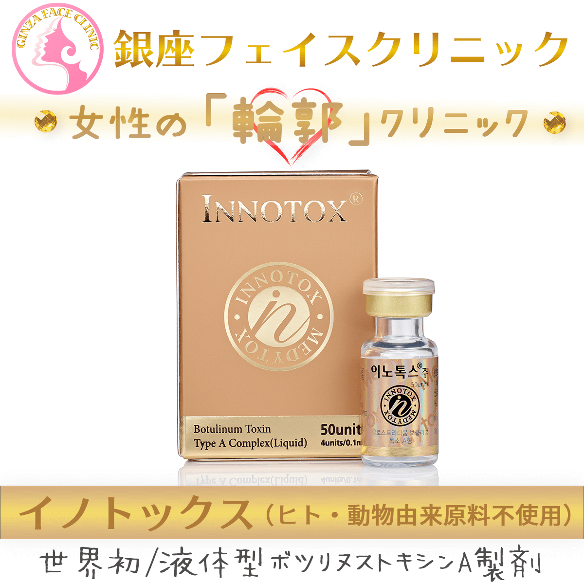 イノトックス（INNOTOX）｜世界初の液体型ボツリヌストキシンA製剤