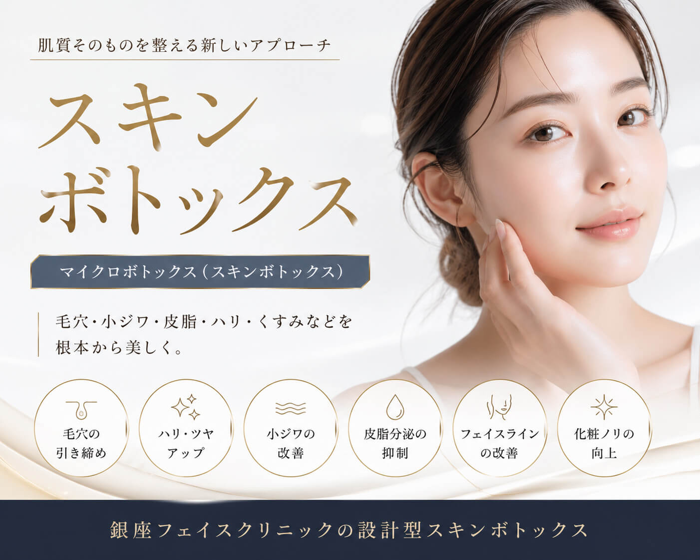 スキンボトックス_銀座フェイスクリニックの設計型スキンボトックス