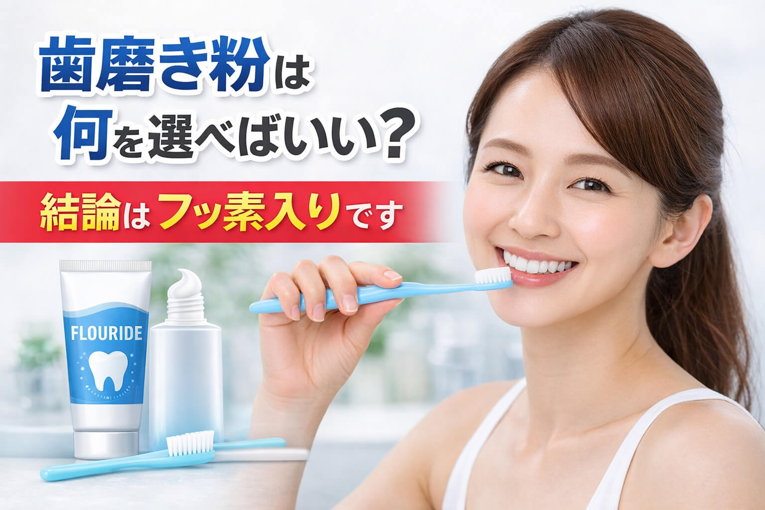 歯磨き粉は何を選べばいい？結論はフッ素入りです