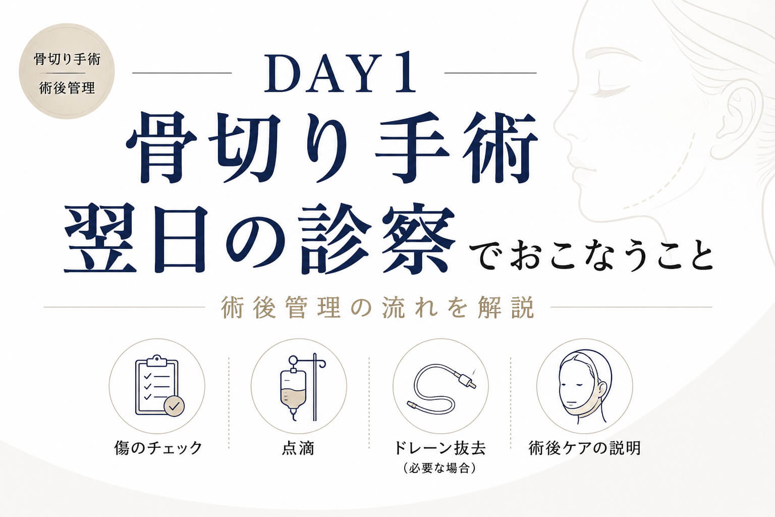 骨切り手術day1の診察でおこなうこと