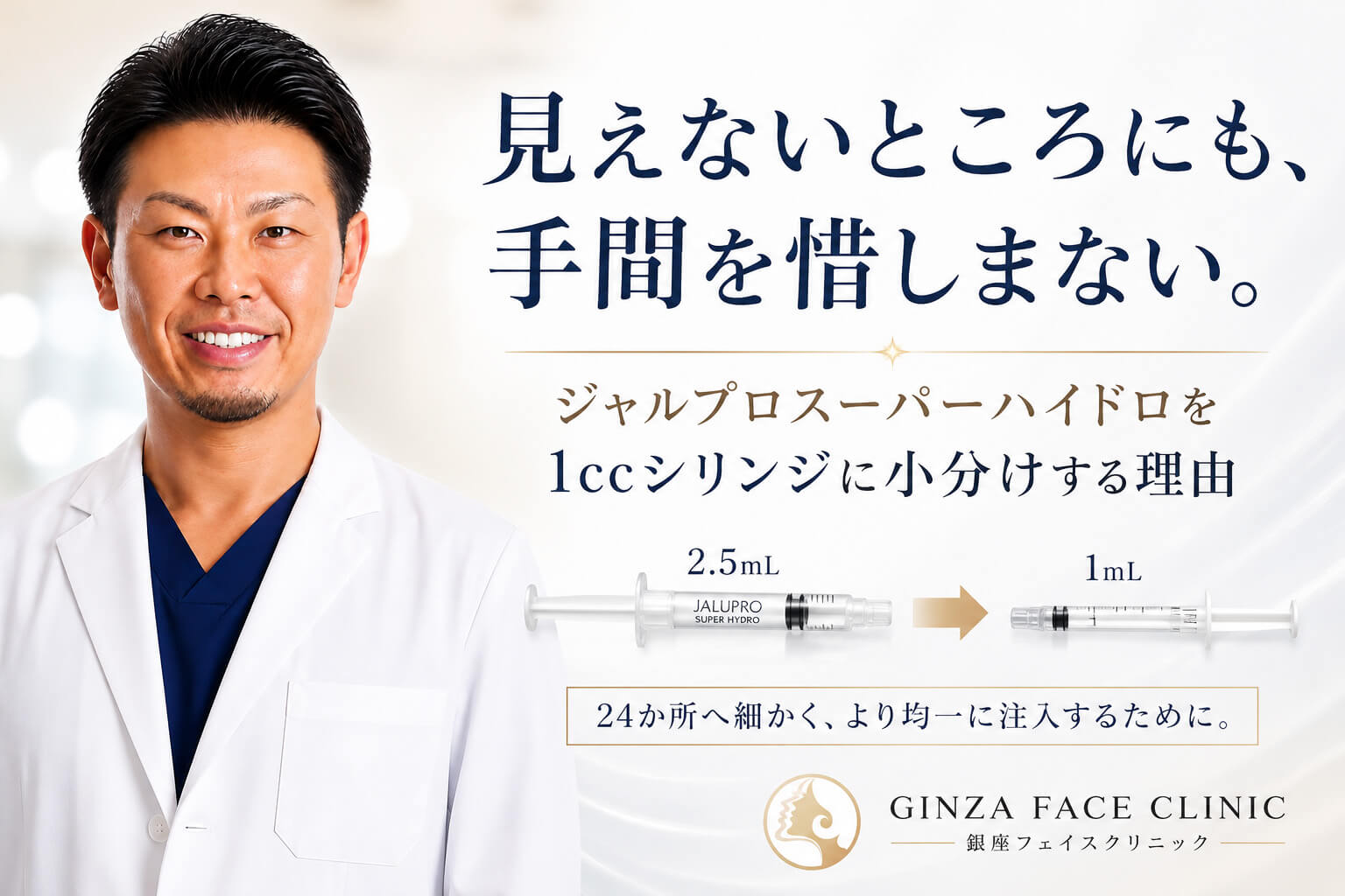 見えないところも手を抜かない ｜ジャルプロスーパーハイドロを1ccシリンジへ小分けする理由