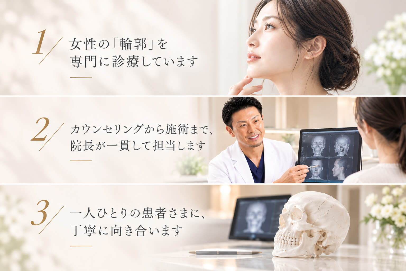 当院が選ばれる3つの理由